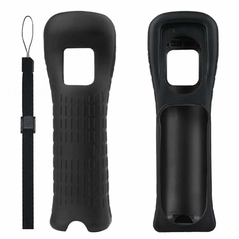 Protective Silicone Cover Case Battery Back Door Shell Hand Strap Kit Replacement for WII Remote Controller O10