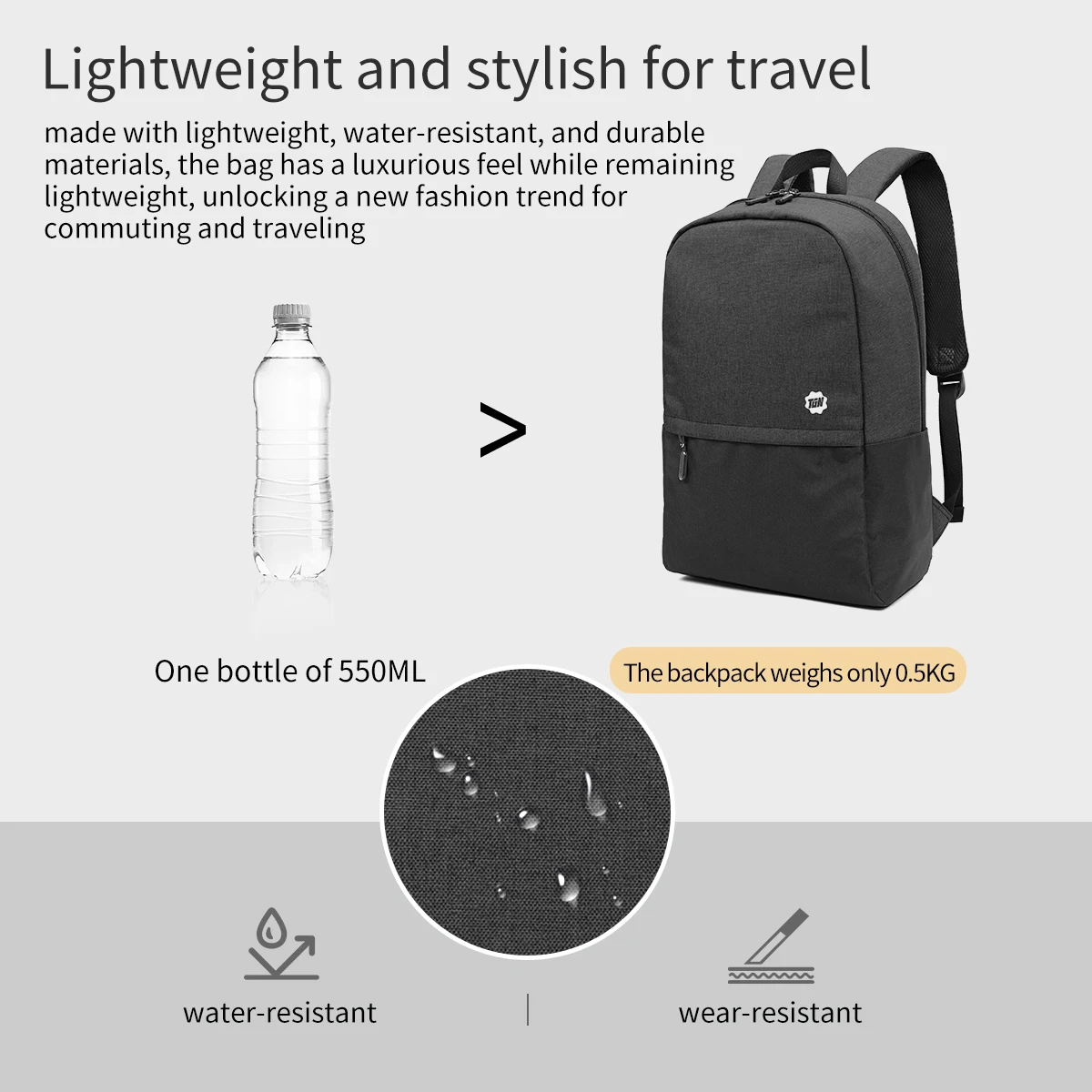 Imagem -03 - Mochila Escolar para Homens e Mulheres 156 Laptop Backpack Light Schoolbag Mochila de Viagem Garantia Vitalícia