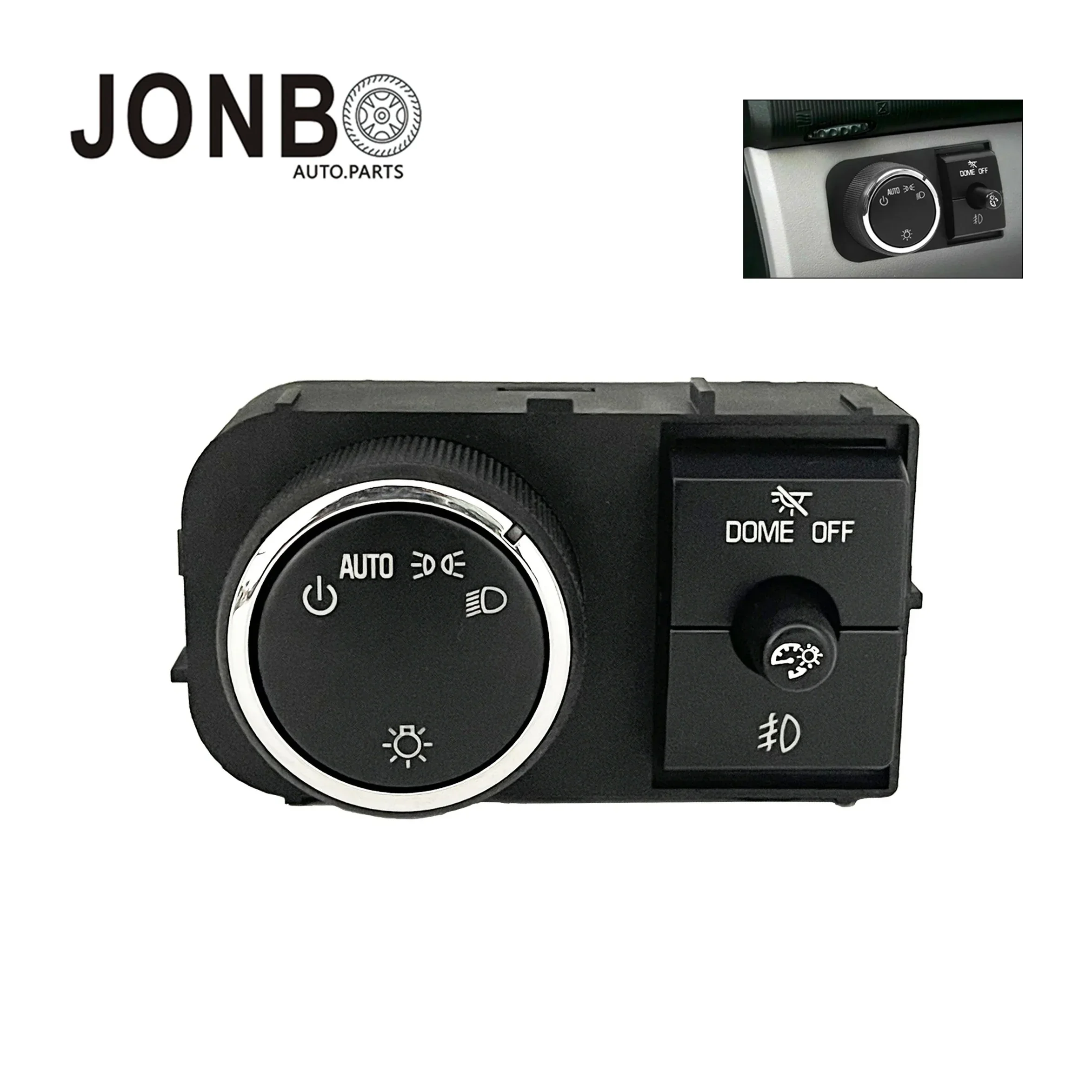 JONBO 25858705 15096895 Head Lamp Light Instrument Panel Dimmer Switch For 07-13 Chevrolet Silverado Suburban GMC Sierra Yukon