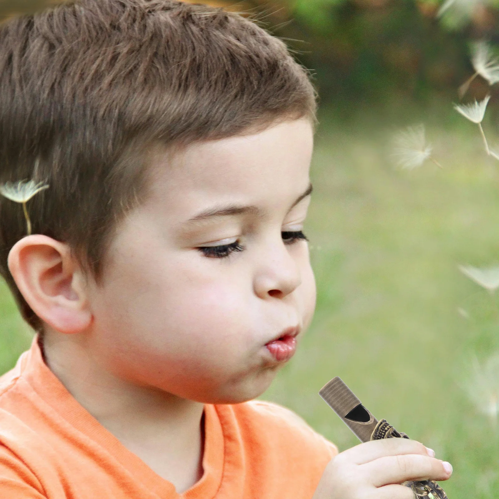 صفارة نحاسية على شكل جمجمة، صفارة طوارئ معدنية عتيقة للتخييم في الهواء الطلق، ملحقات حفلات الحكم الرياضي