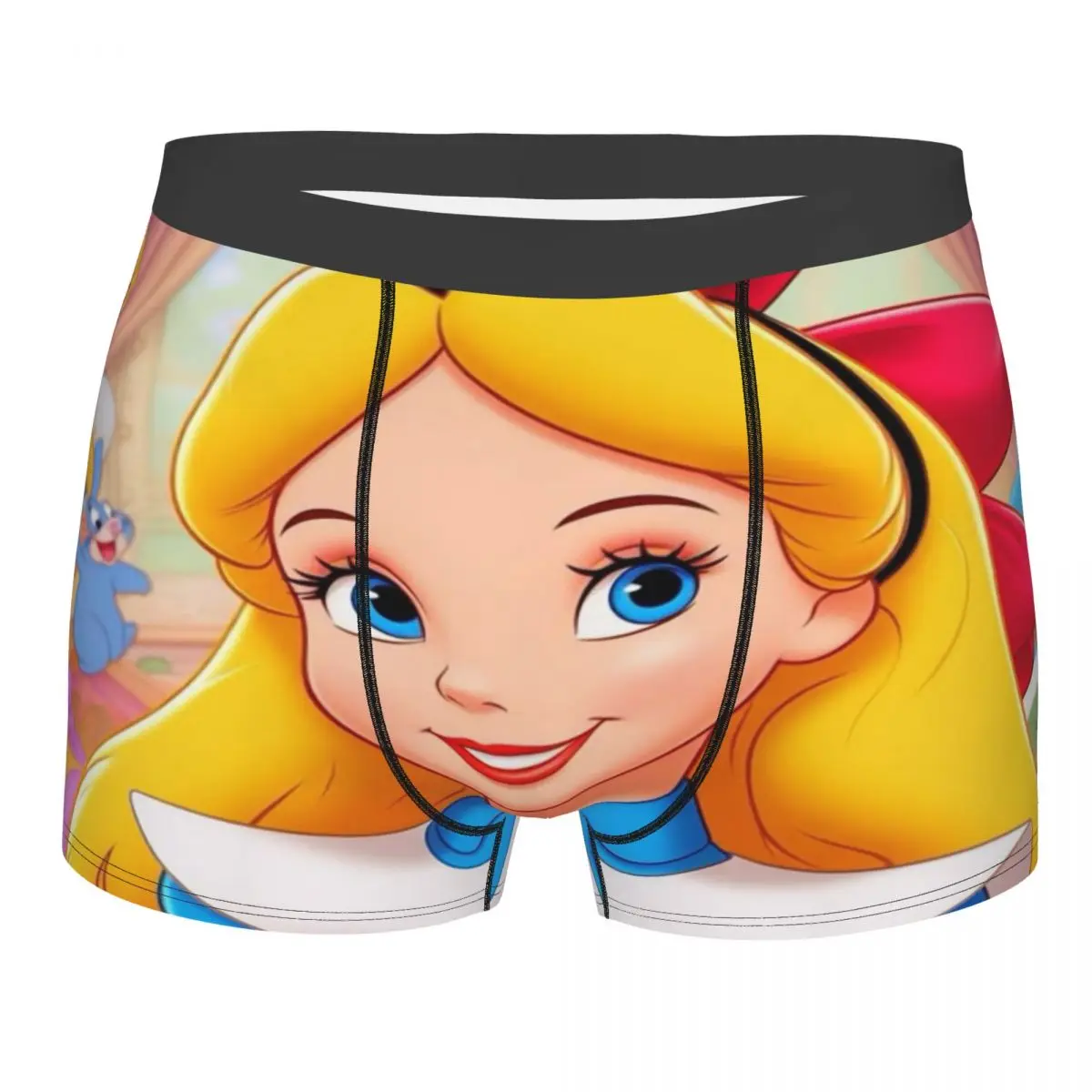 

Custom Alice In Wonderland Cartoon Boxers Shorts Mens Briefs Underwear Fashion Underpants