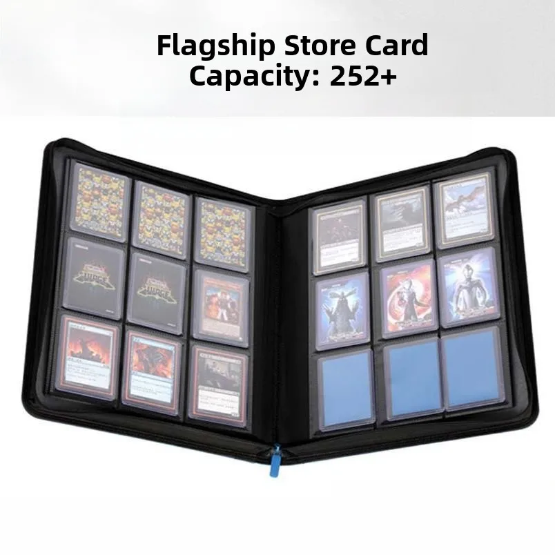 hard-card-holder-book-35pt-card-folder-pp-transparent-card-storage-book-ptcg-card-organizer-9-grids-per-page-durable-storage