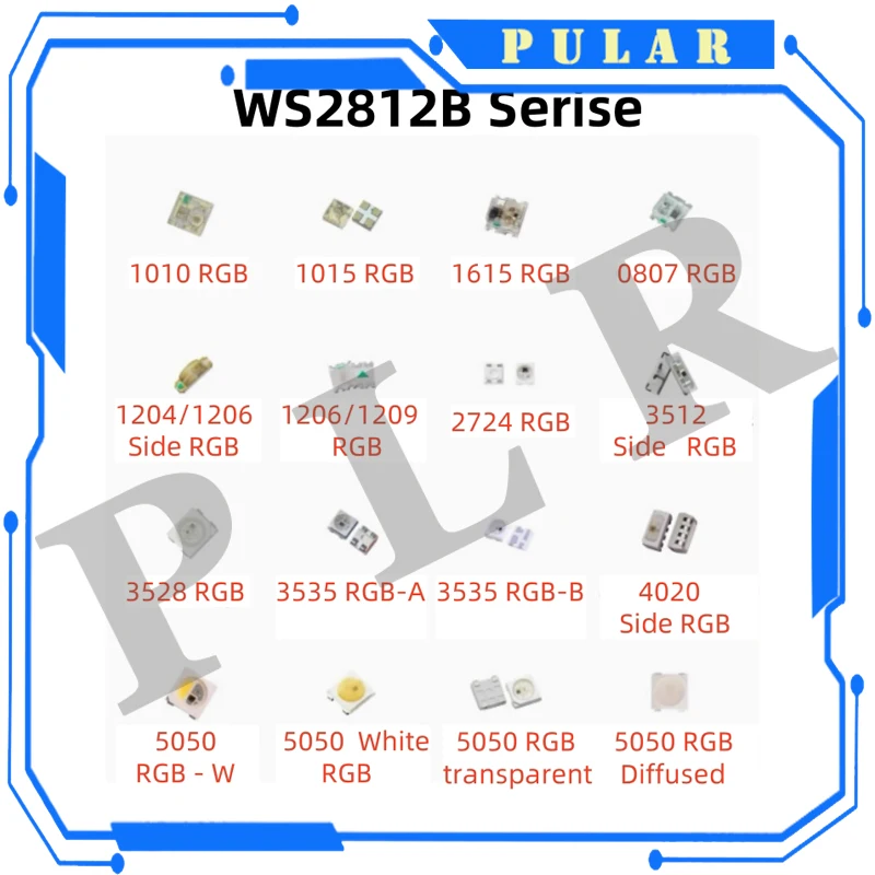 Ws2812b 5v Ws2812 5050 3528 4020 1204 1209 0807 2020 Mini Lamp Addressable Led Lights Strip Rgb Diode Bridge Smd Digital Pixel
