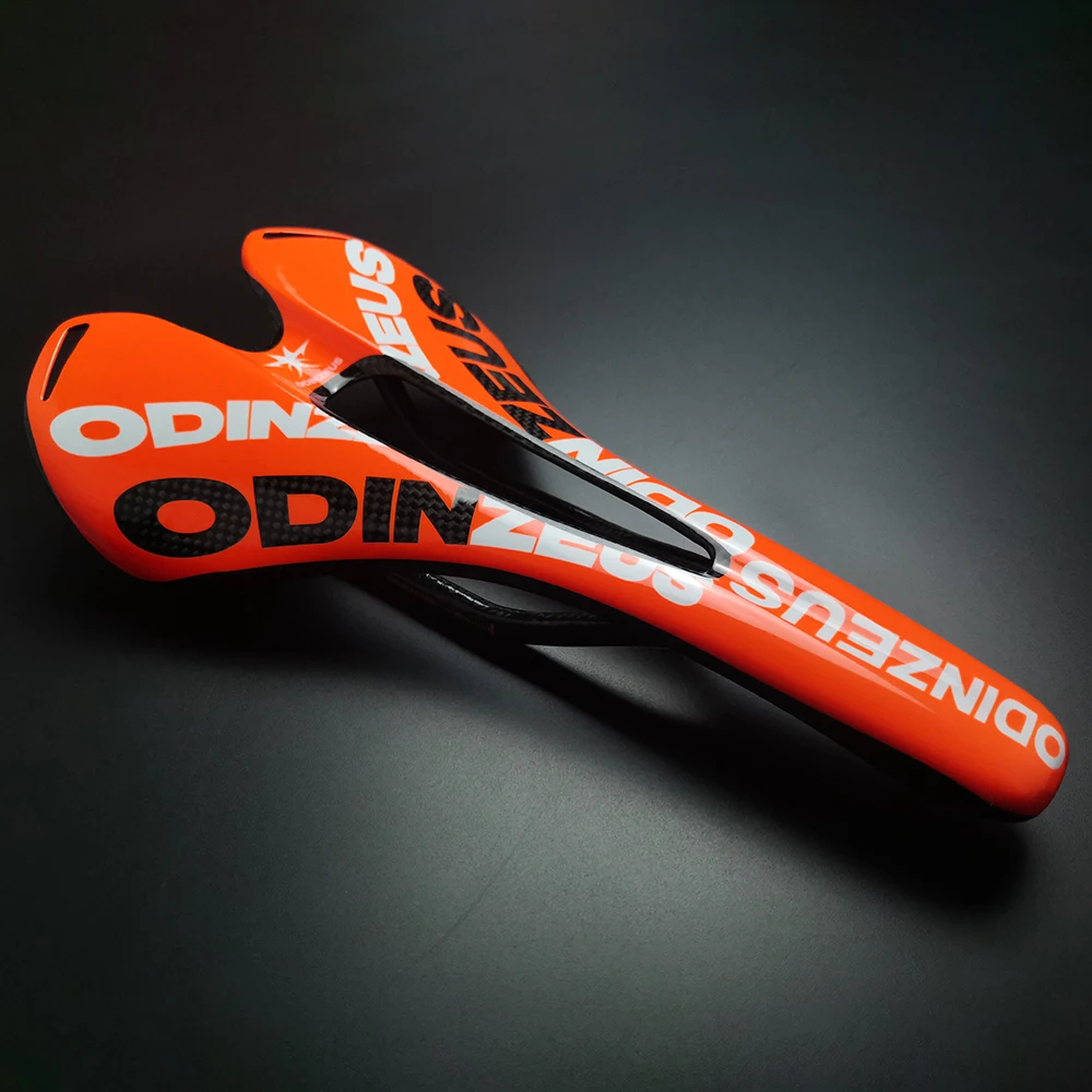 ODINZEUS Full Carbon Saddle, Road Mountain Bike Saddle, Matte/Glossy, 7x9mm, 115g, 149x270mm, Unisex, Bicycle Accessories
