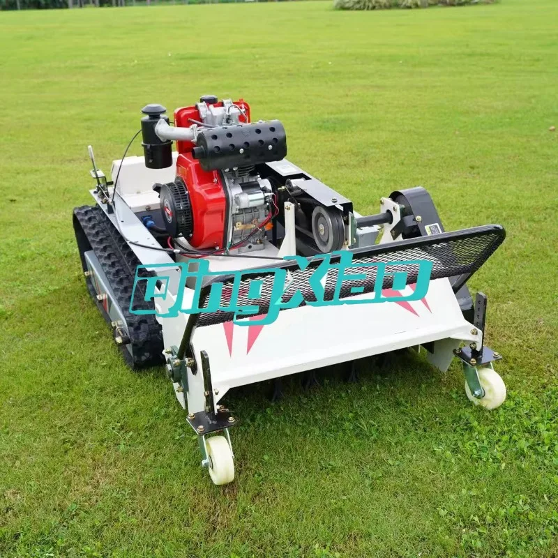 High Level Remote Control Lawn Mower Robot Powerful Engine  Wide Cutting Width  All Terrain High Efficiency  Grass Cutter CE EPA