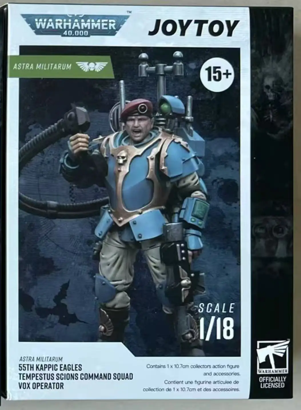 

【JOYTOY】Warhammer 40K Astra Militarum Tempestus Scions Command Squad 55th Kappic Eagles Vox Operator 1/18 Фигурка Модель