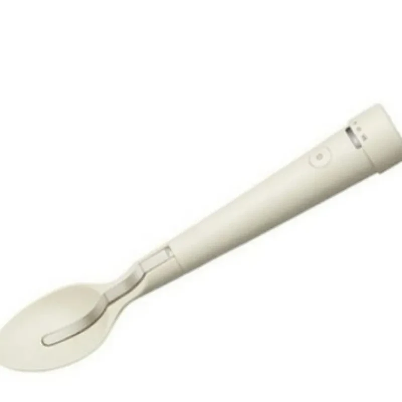 for Cross-border White Electronic Spoon Three-Speed Strength One-Click Control Household Desktop Tableware