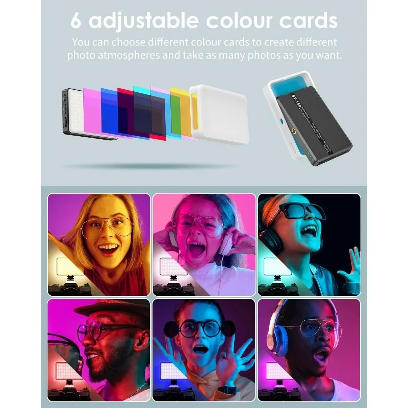 150 LED Phone Light, Selfie Light for iPhone/Phone/iPad/Camera, 5500Mah Rechargeable Portable Lights, 3 Lighting Adjustment Mode