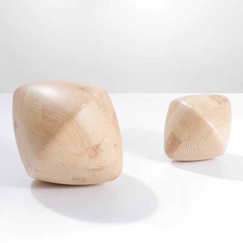 Simple Modern Matte Solid Wood Desktop TV Cabinet Crafts Ornament Model Room Home Furnishing