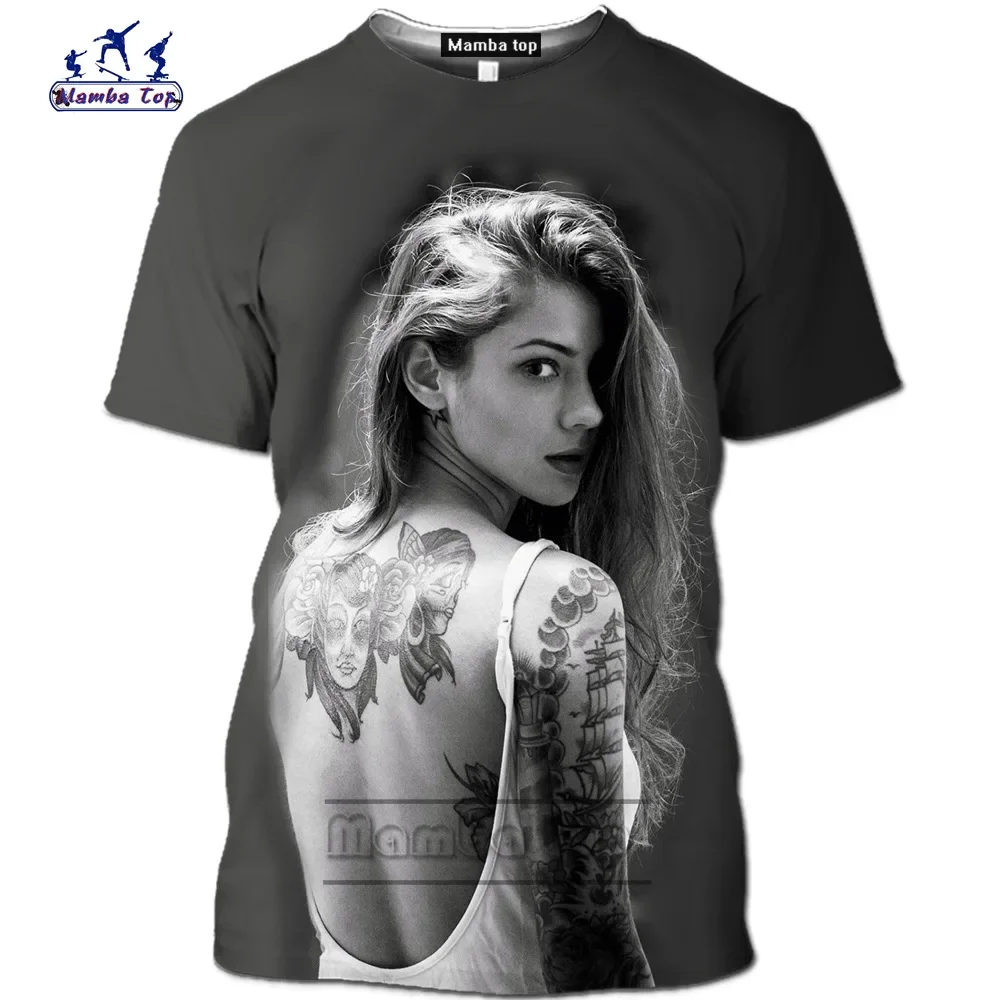 2024 Summer Fashion Model Goddess Men 3d Printed T-shirt Clothing T-shirt Cool Fashion Sexy Comfortable Breathable Top