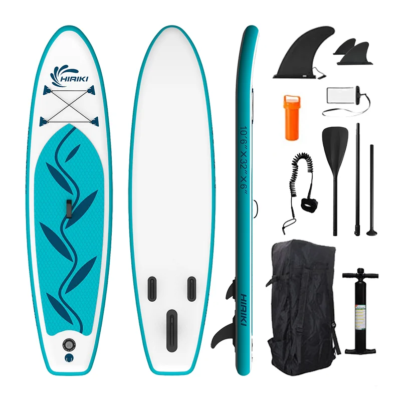 Cheap Factory Price Serfing Board Sup Paddle Inflatable Surfboard with Pump + Backpack + Repair Bag