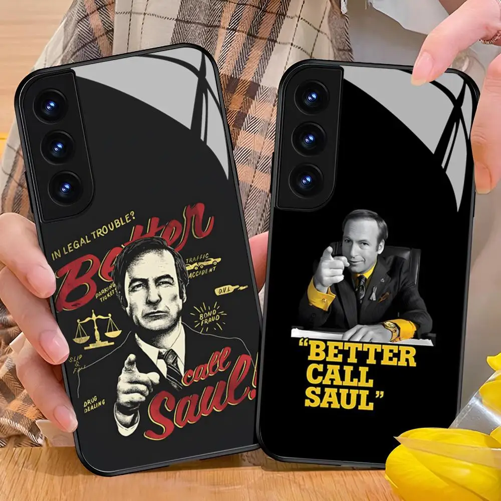 B-better Call Saul Phone Case For Samsung Galaxy S24 S26 S25 S23 S22 S21 S20 FE Edge Plus Ultra Black Glass Cover