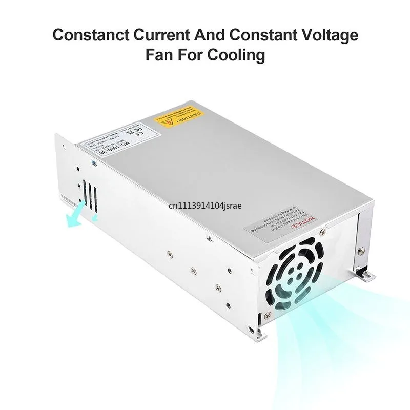 1000W Adjustable Voltage Current Switching Power Supply, 12V‑110V DC Regulated Power Source, Professional Driver Adapter