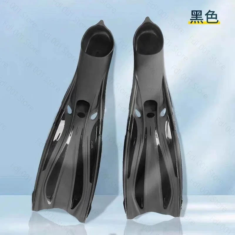 Color Silicone Heel-Style Diving Flippers - Mid-Length Long for Swimming Snorkeling Free Diving