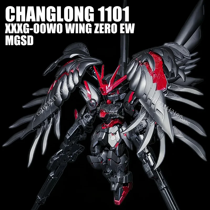 

Конструктор CHANGLONG 1101 XXXG-00W0 WING ZERO EW MGSD, черно-красная версия, фигурки, модели роботов, подарок