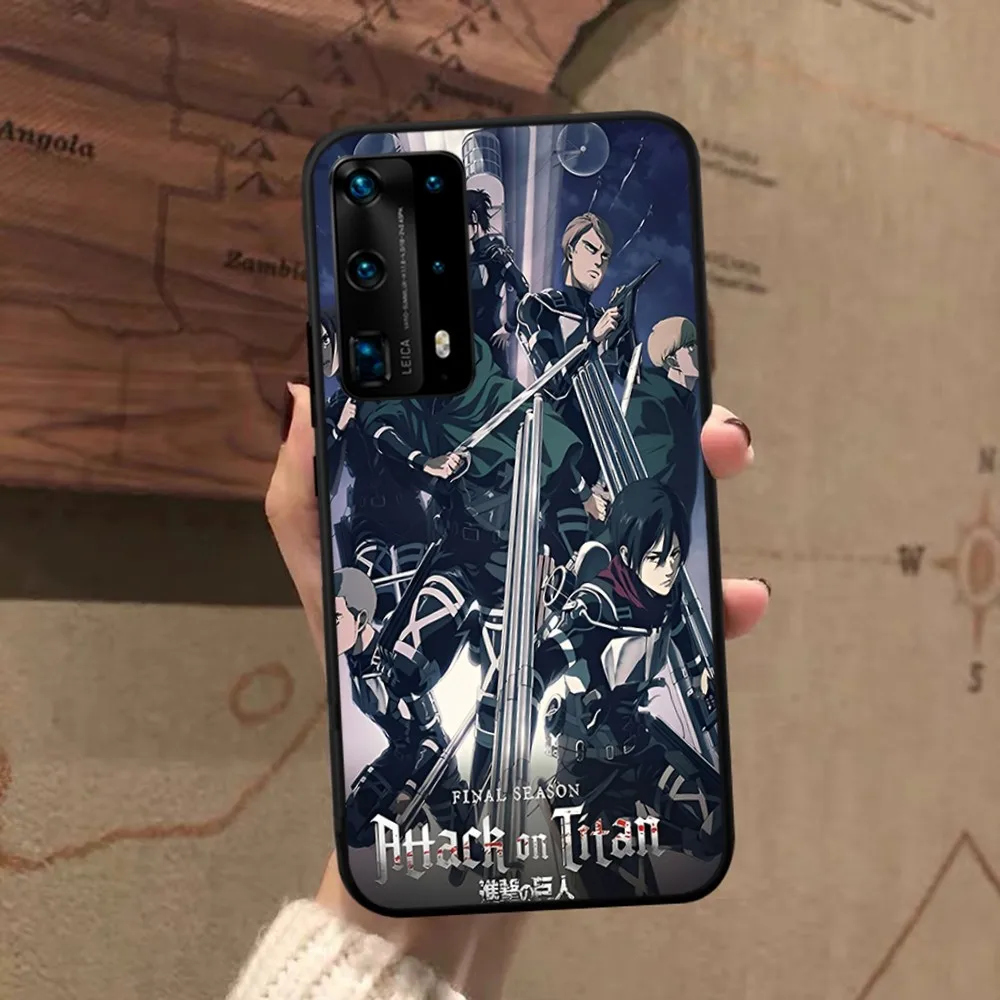 Anime L-LEVI A-ACKERMAN Phone Case For Huawei P 8 9 10 20 30 40 50 Pro Lite Psmart Honor 10 lite 70 Mate 20lite