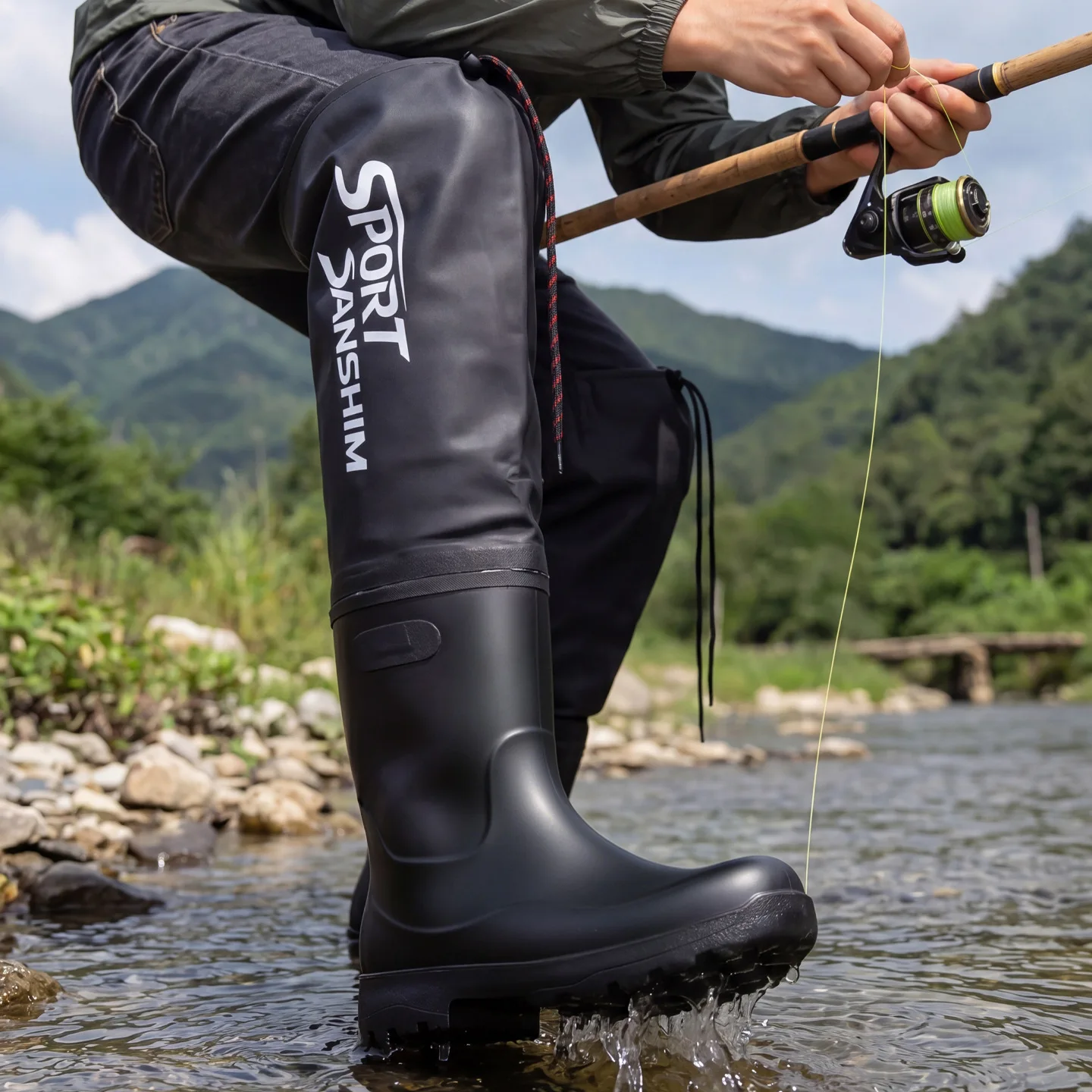남성용 패션 방수 고무 낚시 부츠, 조절 가능한 드로스 - Hunting Boot Insole 리뷰 및 가격