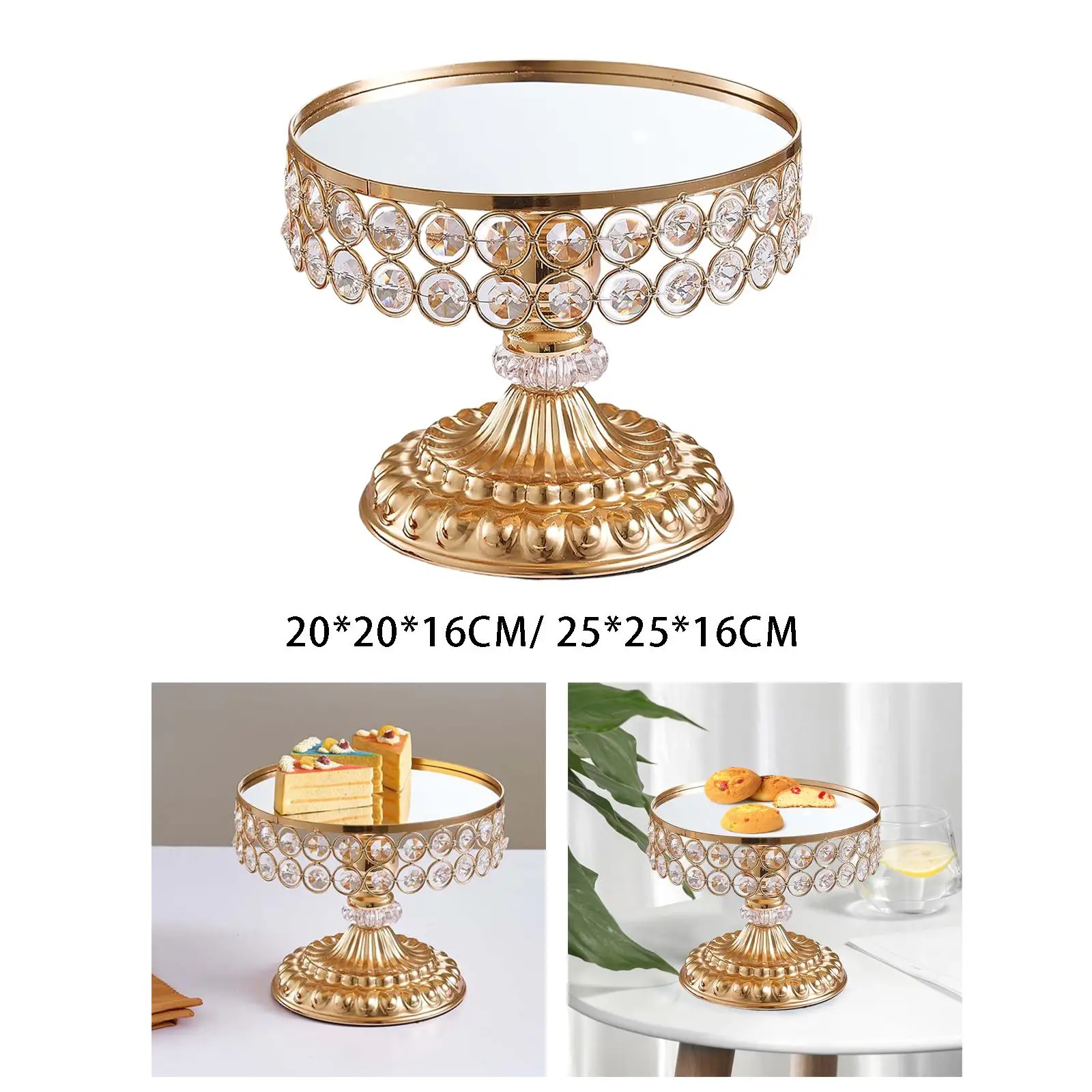 Multipurpose Cake Display Stand Cake Display Server Tray Cake Pedestal Dessert Cake Stand for Wedding Birthday Anniversaries