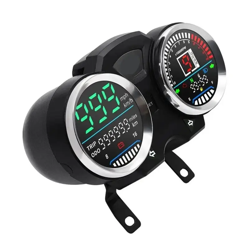 Efficientt-Dashboard RPM LED Digital Speedometer For Motorcycle 1-6 Gear For GN125 For GN150 125Cc 150Cc