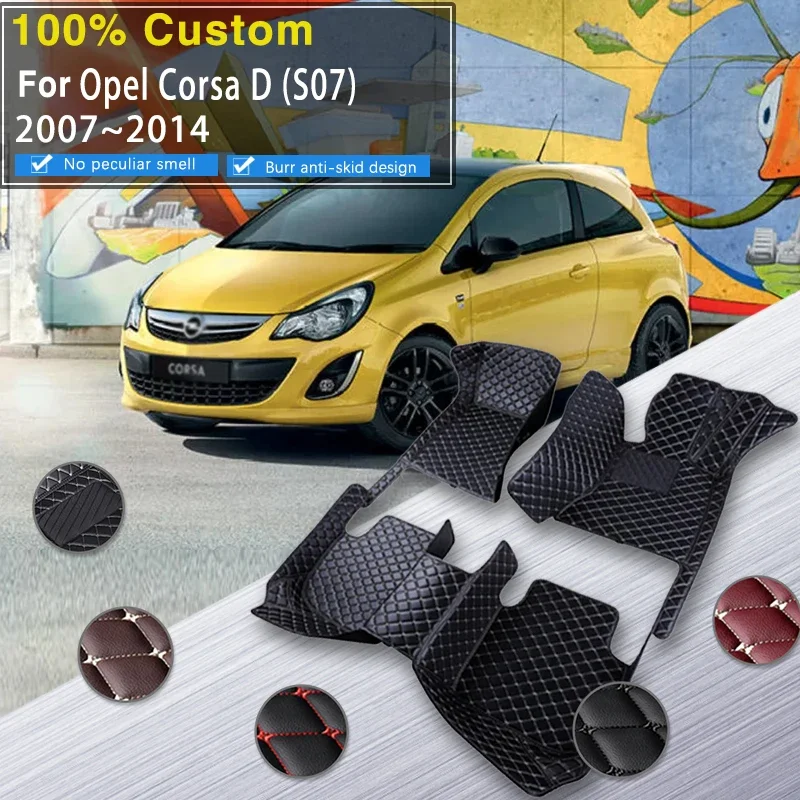 

Quality Car Floor Mat For Opel Corsa D 2007~2014 Waterproof Rug Cubre Pisos Para Autos Car Mat Floor Interior Decoration Car Acc
