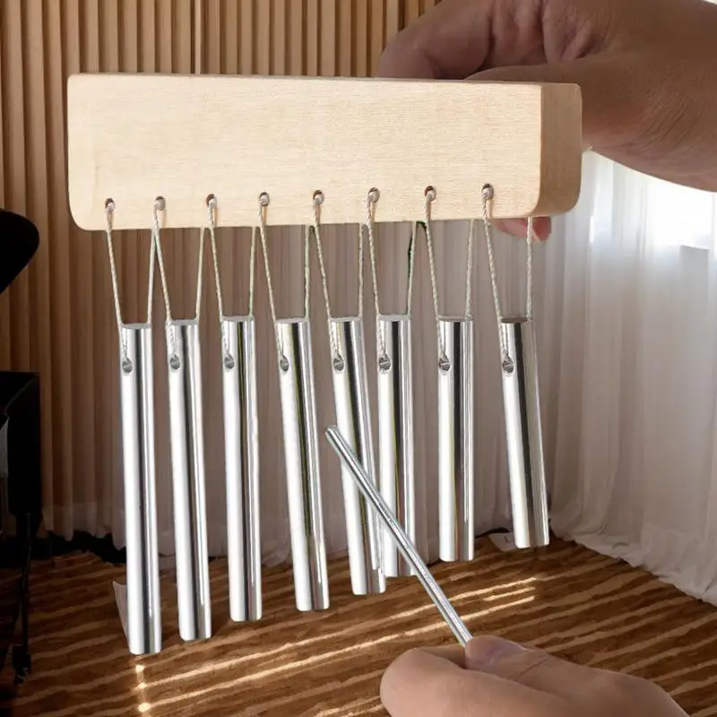 

Chimes Instrument Single Row Bell Chime Hand Percussion Instruments Sound Healing Instruments for Adults Women Men Beginners