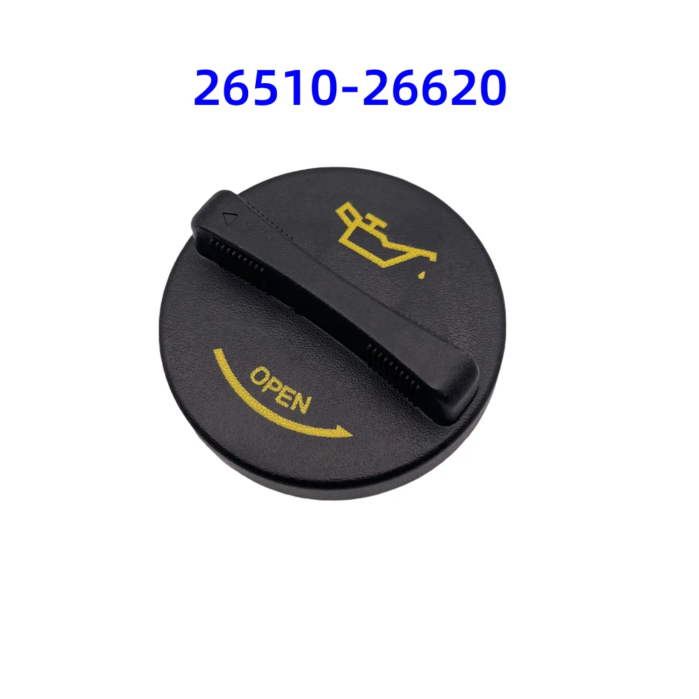 

High quality For Hyundai Kia Accent Elantra Fuel tank cap 26510-26620 Black Engine Oil cap Durable Car Accessories