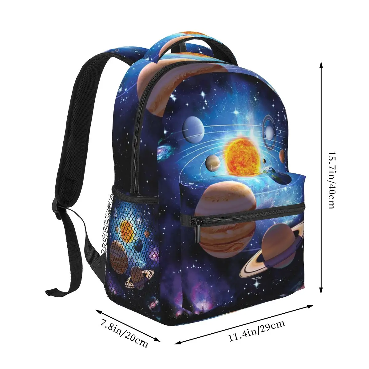 Solar System Space Planets Universe Student Backpack School Bag Hiking Travel Daypack for Men Women Bookbag Shoulder Bags