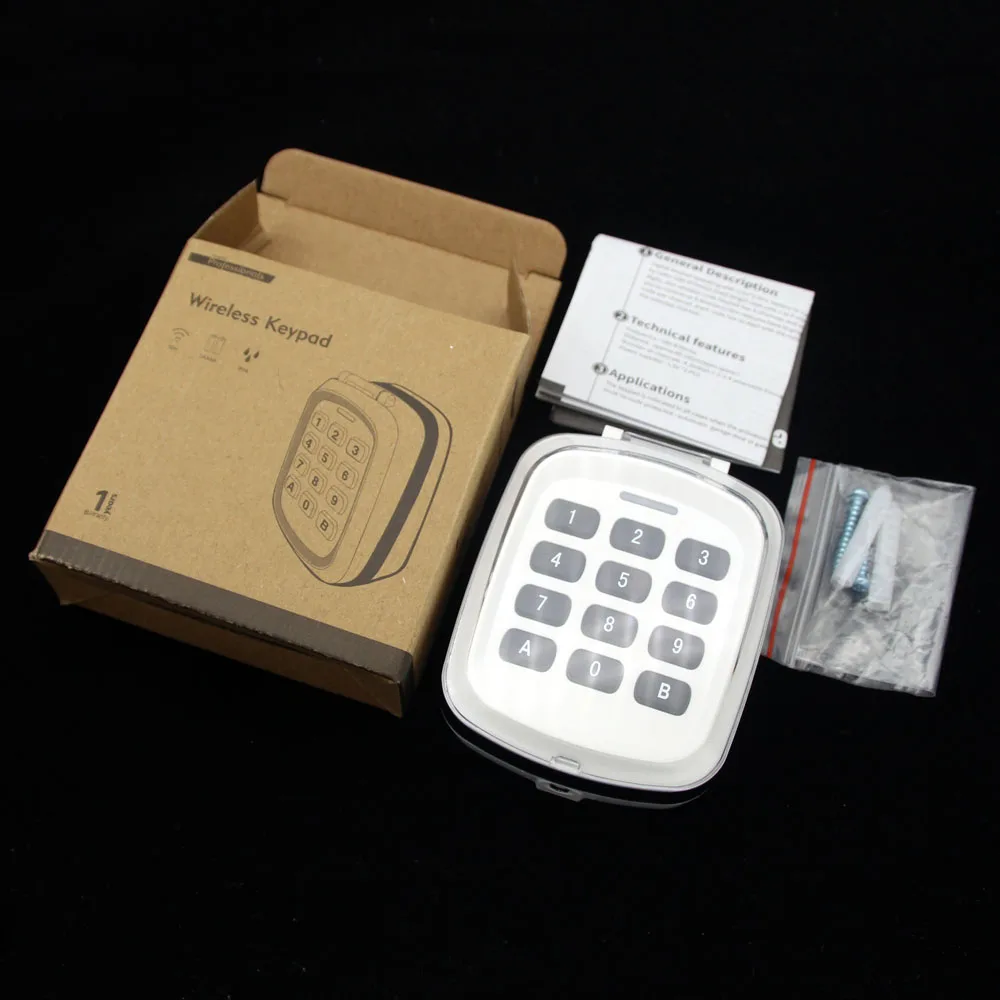 Universal Wireless Keypad Garage Door Openers Rolling Code Keypad 315mhz 433mhz 868mhz Remote Control 433.92MHz 868.3MHz