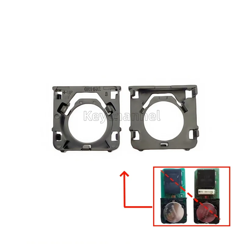 2pcs Car Smart Key Circuit Board 1632 Battery Holder 1632 Fixture for Toyota Subaru Lexus 6920 5290 Battery Slot Battery Fixture