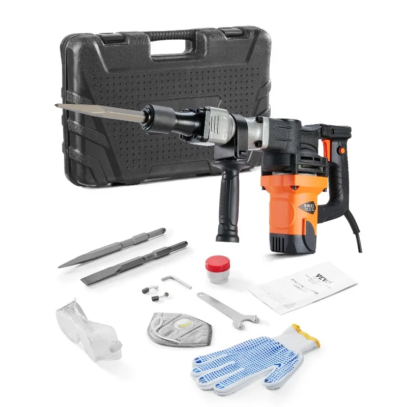 

BENTISM JH-0840 1400W, 110V, Electric Hammer Drill, 2900 RPM, for Concrete Breaking