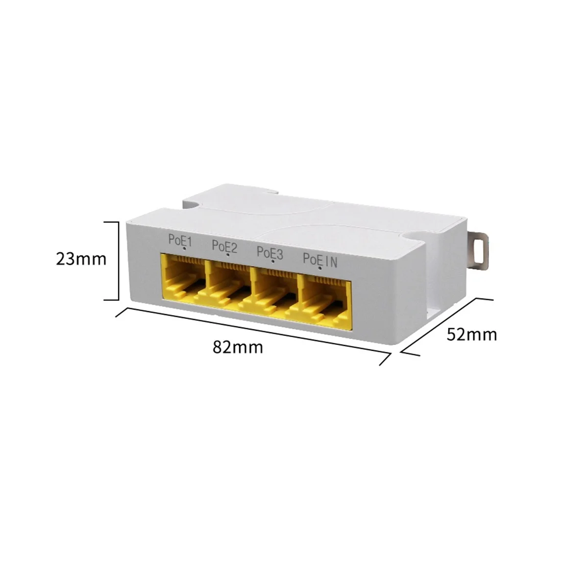 

4-портовый гигабитный удлинитель POE 1000 м, сетевой переключатель от 1 до 3, ретранслятор IEEE802.3Af/At Plug & Play для PoE Switch, сетевой видеорегистратор, IP-камера AP