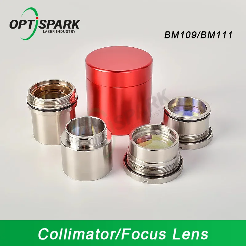 BM109/BM111 Laser Focusing Lens & Collimating Lens With Holder D28/D30 F100/125/150mm For Raytools Fiber Laser Cutting Head