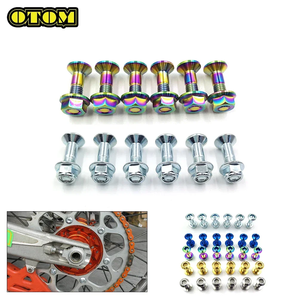 Motorcycle Universal M8 Sprocket Bolts Nuts Set Chain Plate Screws For Japan Off-Road HONDA YAMAHA KAWASAKI SUZUKI AVANTIS BRZ