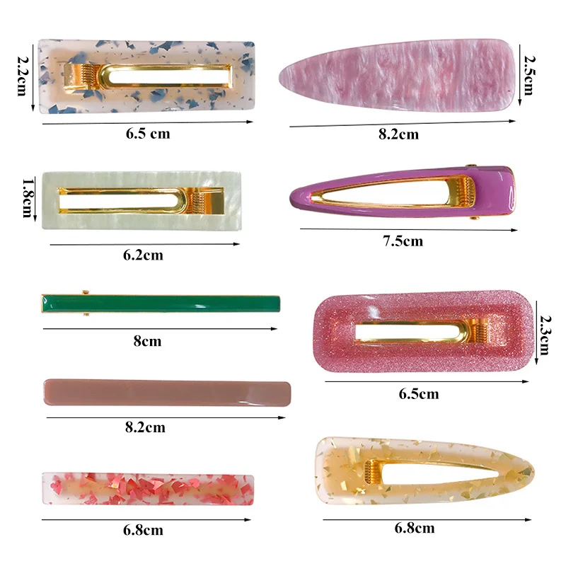 35 Styles 2/3pcs Hair Clip Set Acetate Hairpin Women Hair Accessories Jewelry Korean Femme Barrettes Hairgrip for Girls Headwear