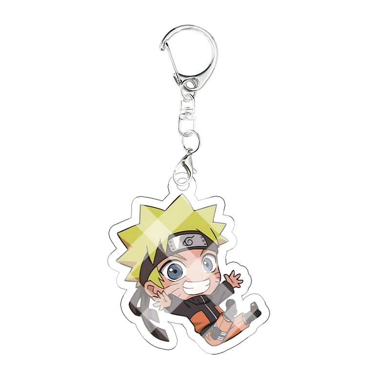 NARUTO Acrylic Keychain Shikamaru Nara Rock Lee Itachi Uchiha Creativity Hanging Ornaments Kawaii Cosplay Props Birthday Gift view 3