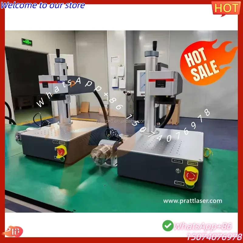 2026 Raycus Desktop Portable Fiber Marking Machine 20W 30W 50W for 3D Engraving Metal for Name Card