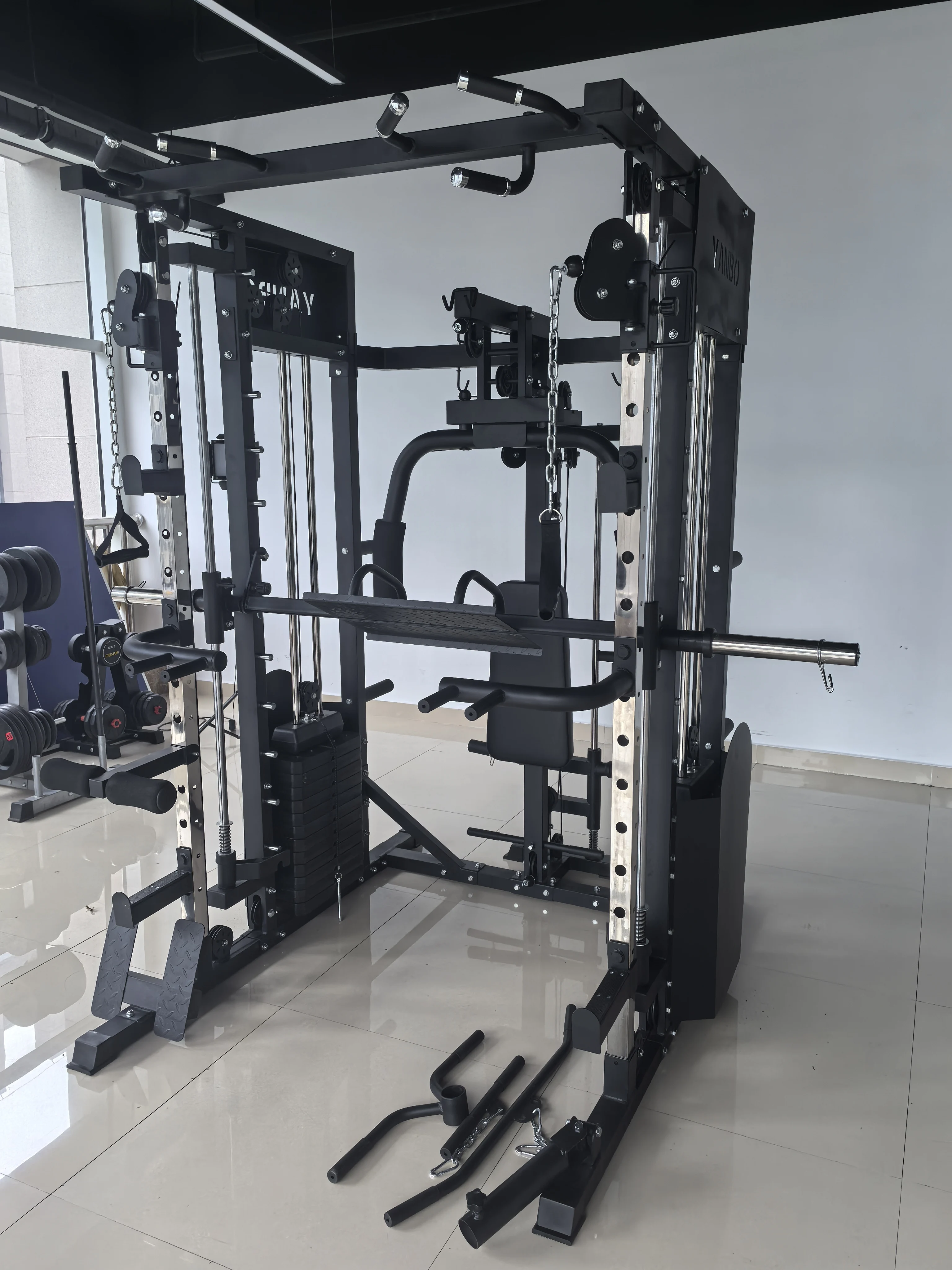 

Comprehensive Fitness Exercise Home Using Smith Machine Multi-function Training Rack