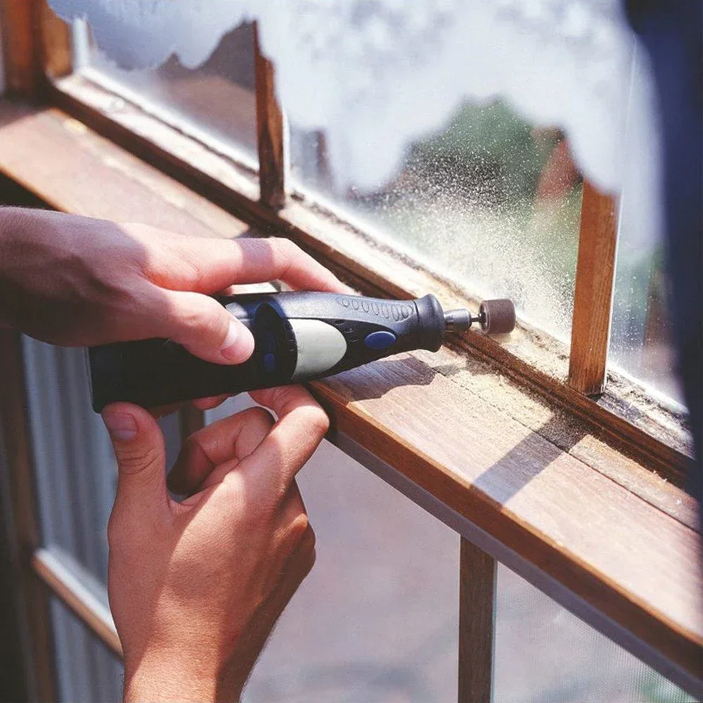 الرملي طبل مجموعة مع مغزل ل دريمل أدوات دوارة ، العصابات جلخ ، أقراص جلخ ، 80-240 حصى ، 307 قطعة ، 384 قطعة