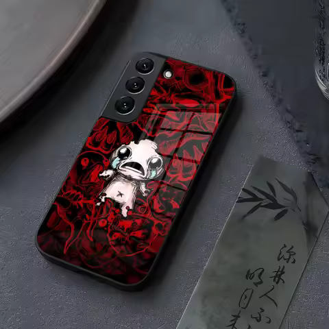 The Binding Of Isaac Phone Case Glass for Samsung Galaxy S23 S24 S21 S22 S20 Ultra Fe Plus A34 A54 A24 A52 A53 M54 Cover