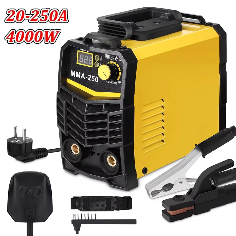 20-250A Mini Machine à souder 4000W ARC électrode Machine à souder ensemble MMA-250 Machine à souder maison bricolage Arc soudeur