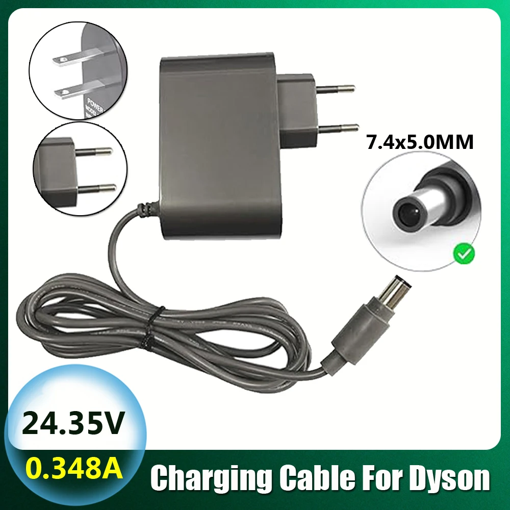 24.35V/16.75V Charging Cable Charger for Dyson DC43H DC30 DC31 DC34 DC35 DC44 DC45 DC56 DC57 Vacuum Cleaner Power Supply 24.35V