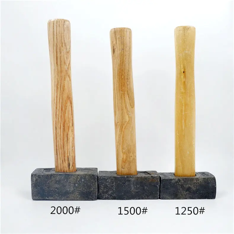 Stone hammer, square head, square head, wooden handle, heavy-duty wall smashing and wall dismantling, multifunctional