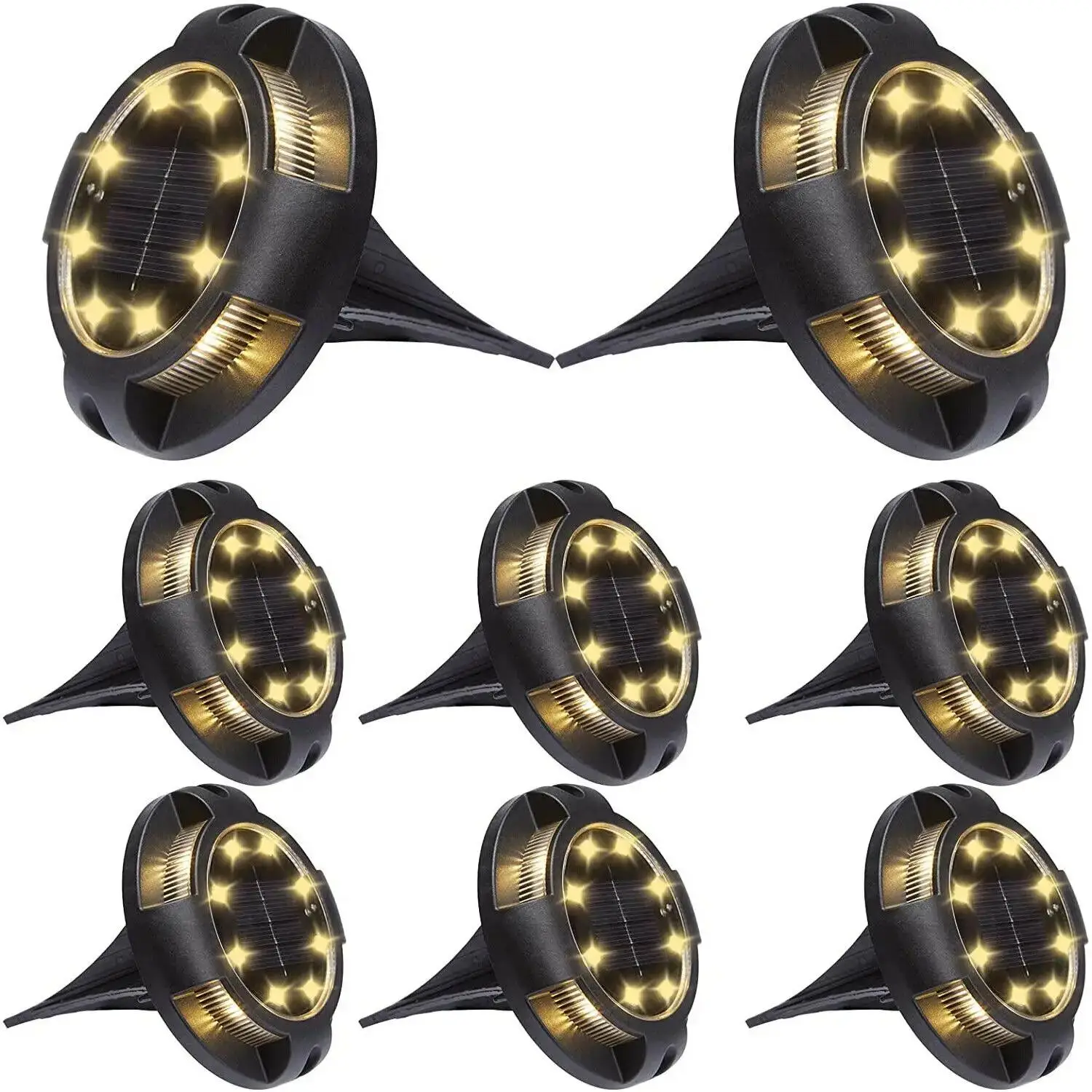 

Solar Buried Light Dusk To Dawn Fence Lamp Outdoor Lawn Underground Lights Waterproof Garden Warm Solar Powered Rgb For Outdoors