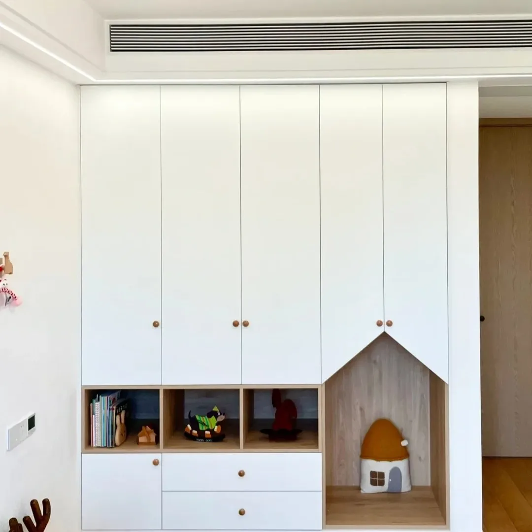 &Popular Eco-Friendly Durable Warm Formaldehyde-Free Children's Wardrobe Professionally Customized Modern Minimalist Wood Hotel