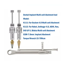NEW type Dental Implant Multi-unit Abutment Driver Screwdriver fit Nobel Torque Wrench 7.0mm