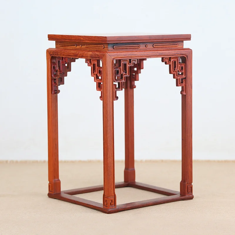 Redwood Flower Bonsai Small Flower Rack, Pear Wood Bonsai Base, Handicrafts, Several Racks