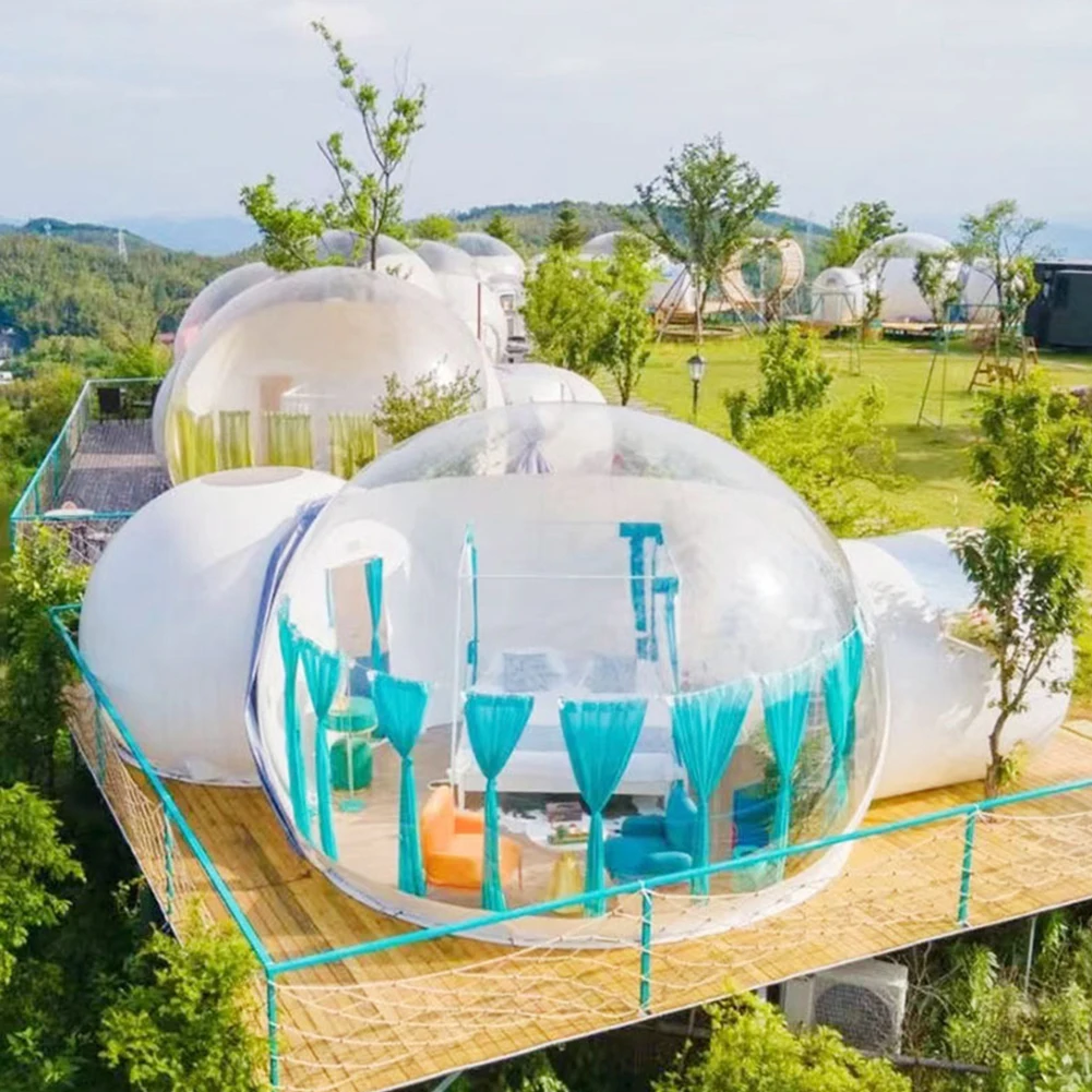 インフレータブルドームバブルテント、防水透明シェルター、屋外 - Outdoor Camping Exhibition のレビューと価格