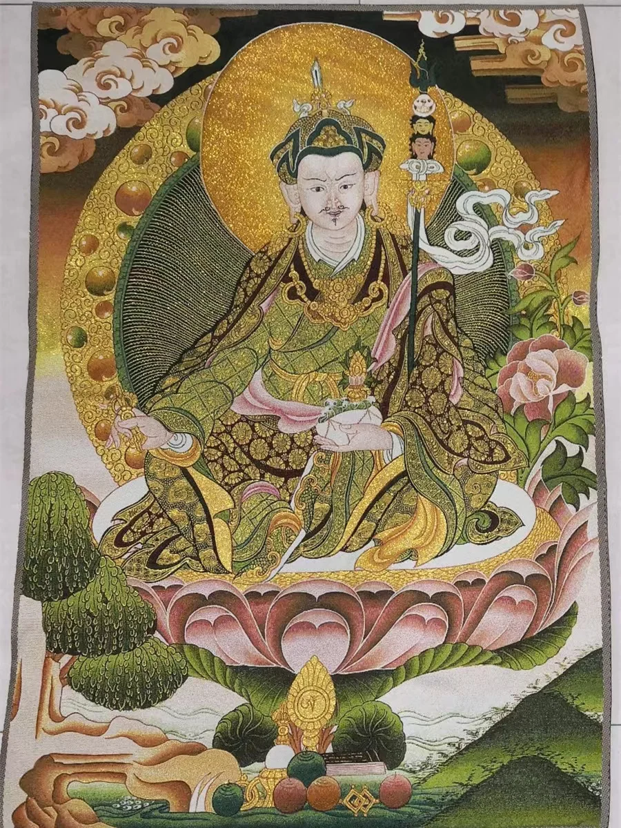 

Китайская коллекция вышивка танка Guru Padmasambhava, схема