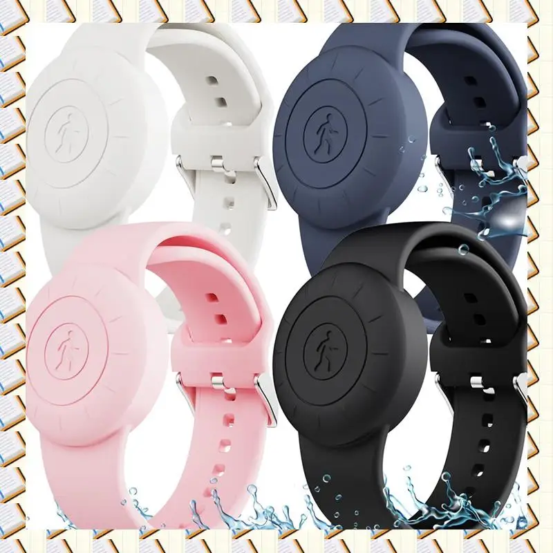 A14M 4 pezzi per cinturino Airtag per bambini custodia impermeabile in silicone braccialetto per bambini per cinturino per orologio Airtag