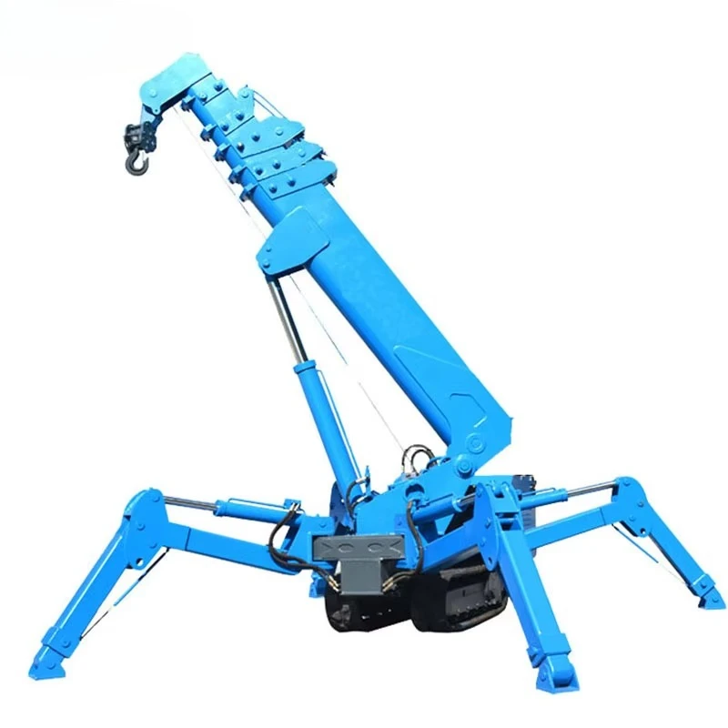 China Telescopic Mini Spider Crane Heigh Efficiency Construction Machine